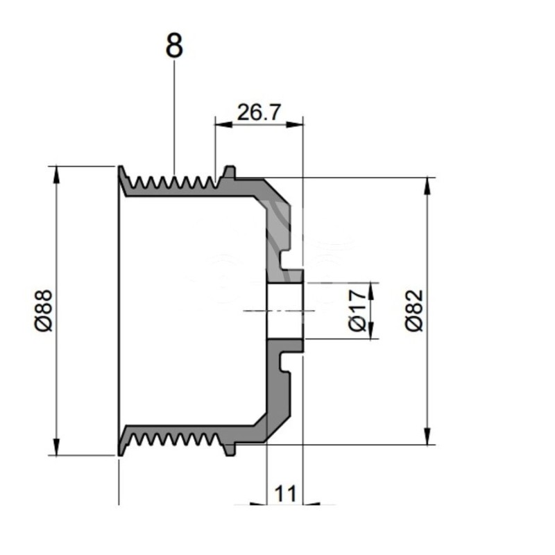 APM5891 Alternatör Kasnağı